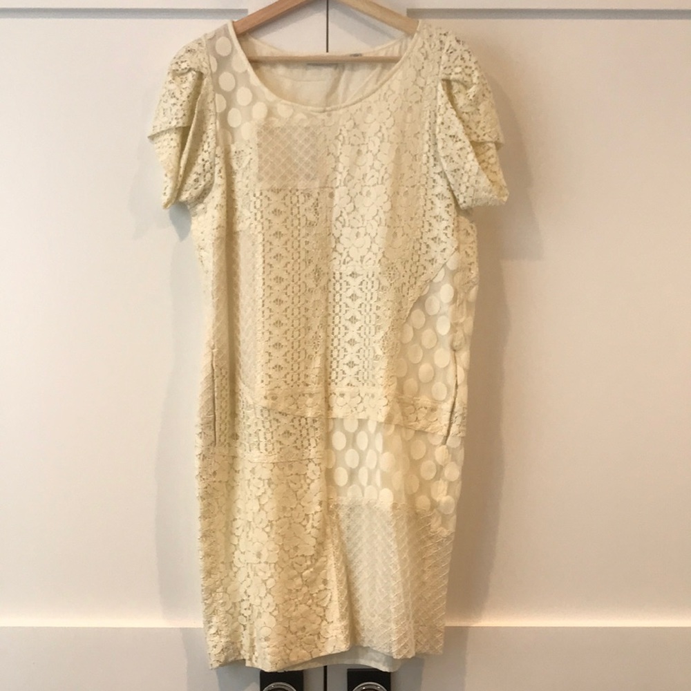 See By Chloe Patch Lace Shift Dress